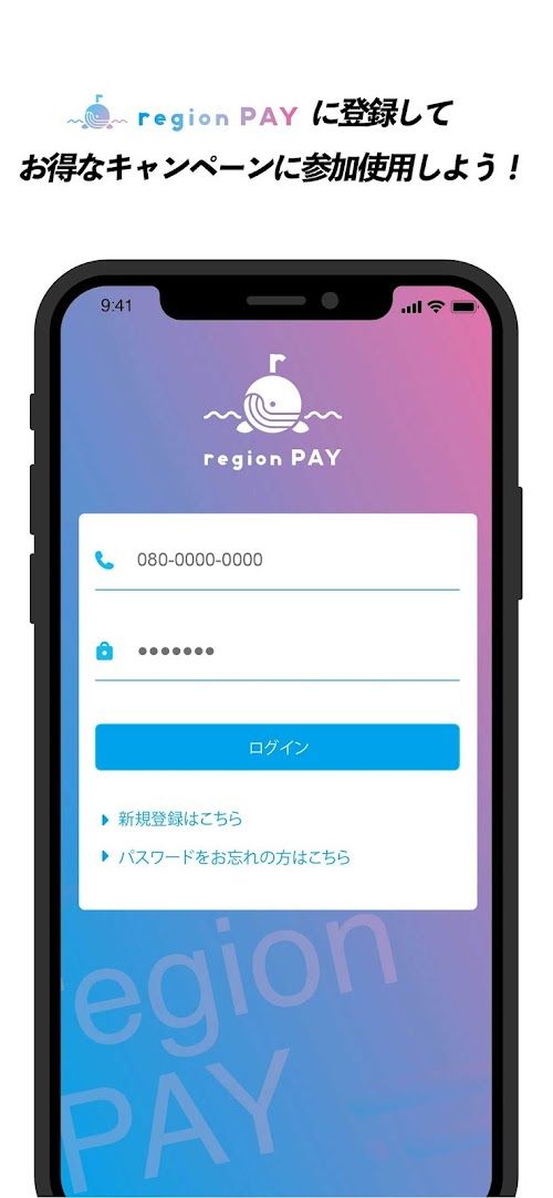 region PAY スクリーンショット