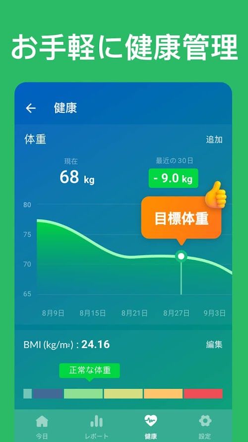 歩数計 スクリーンショット